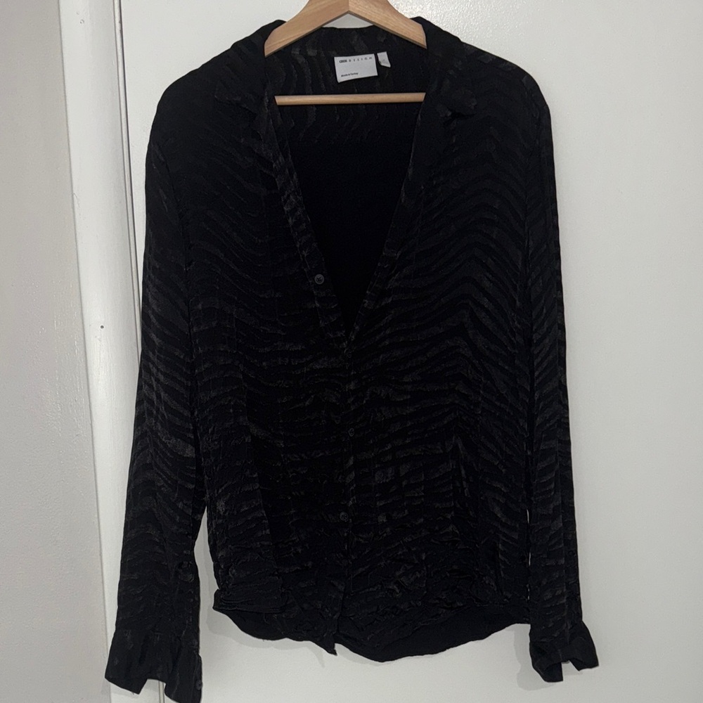 ASOS Black Button Down Shirt